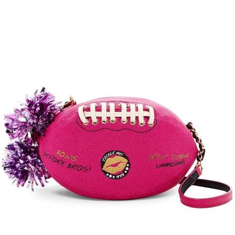 Betsey Johnson football handbags